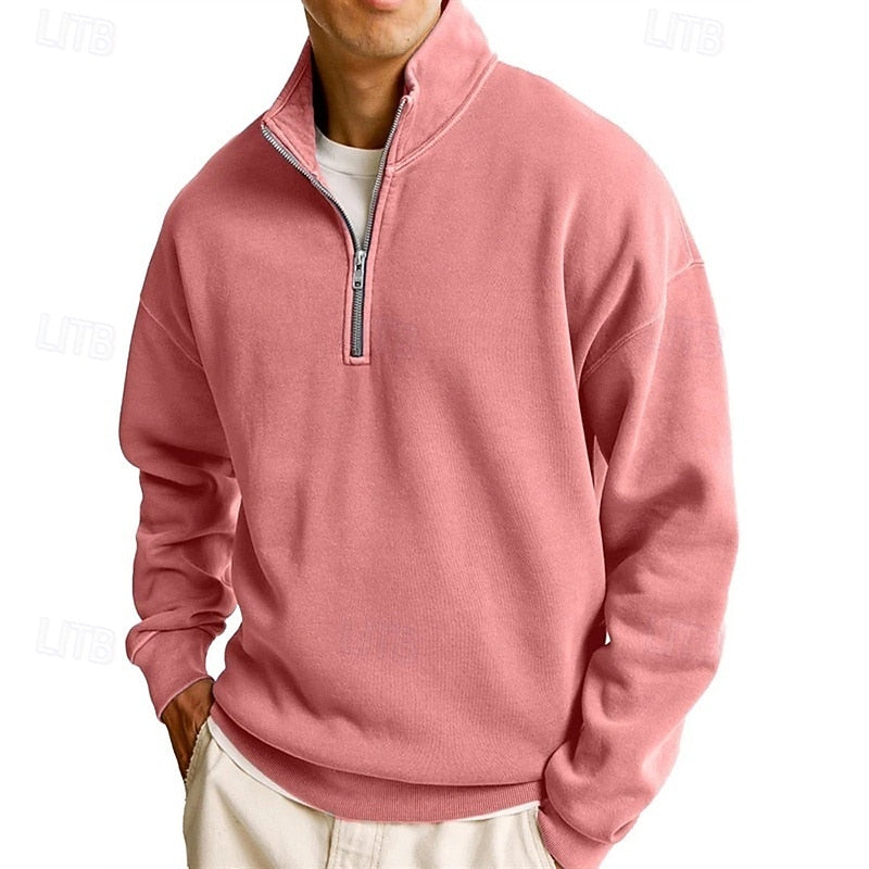 Dietrich | Lässiges Troyer-Sweatshirt mit Stehkragen
