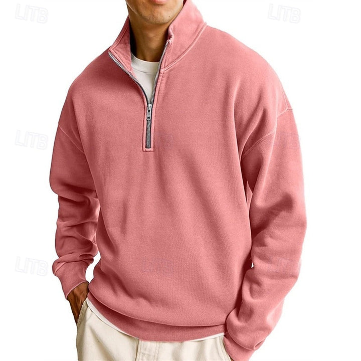 Dietrich | Lässiges Troyer-Sweatshirt mit Stehkragen