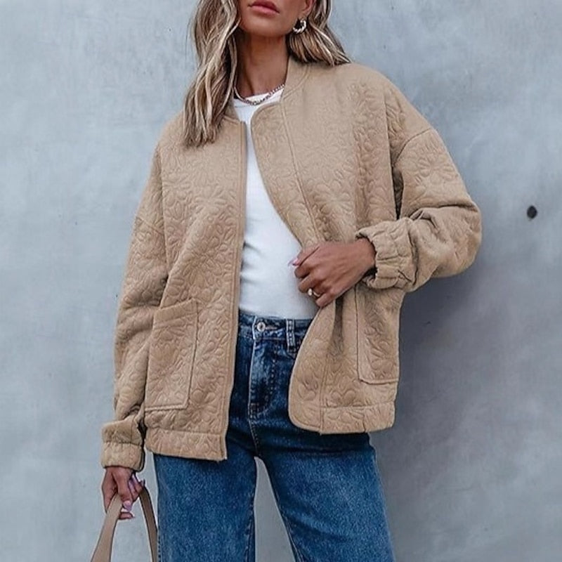 Uta | Florale Steppjacke