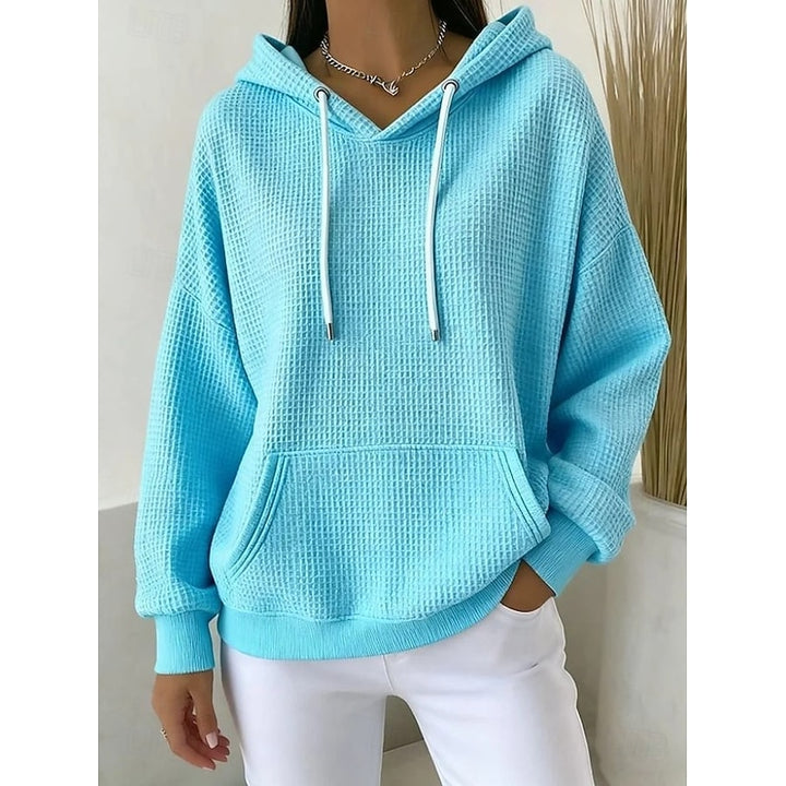 Jutta | Softer Kapuzenpullover mit Waffelstruktur