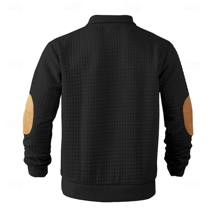 Norbert | Strukturierter Pullover mit Stehkragen