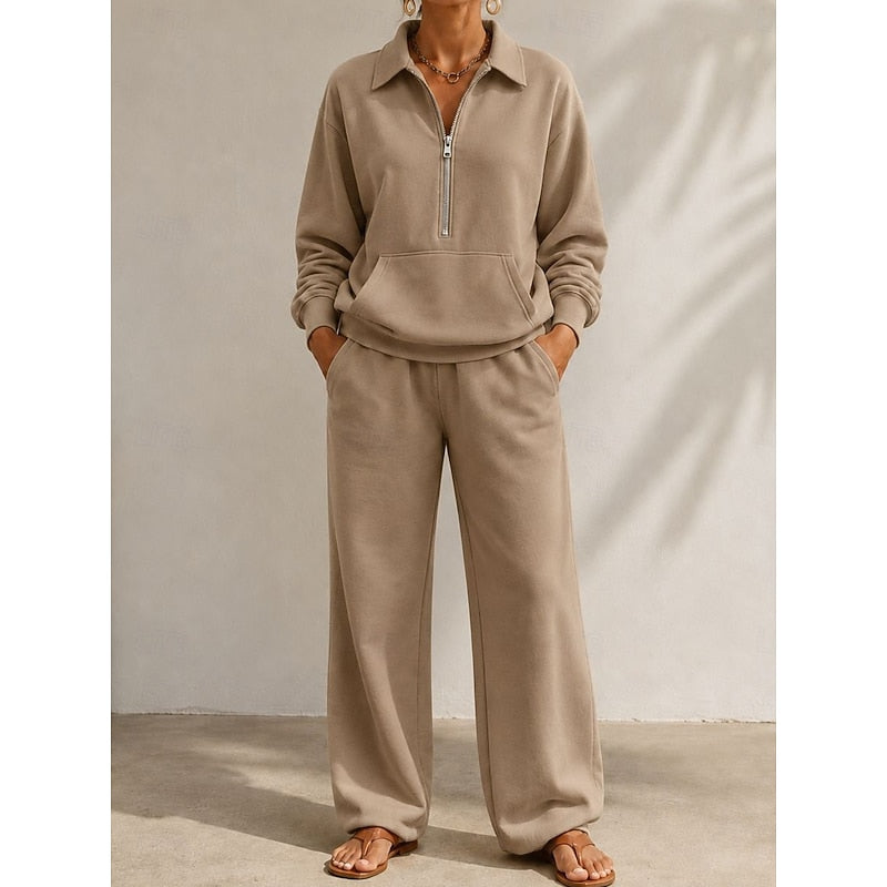 Liselotte | Eleganter Zweiteiler mit Zipper-Kragen