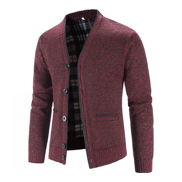 Sönke | Klassische Strickjacke mit V-Ausschnitt