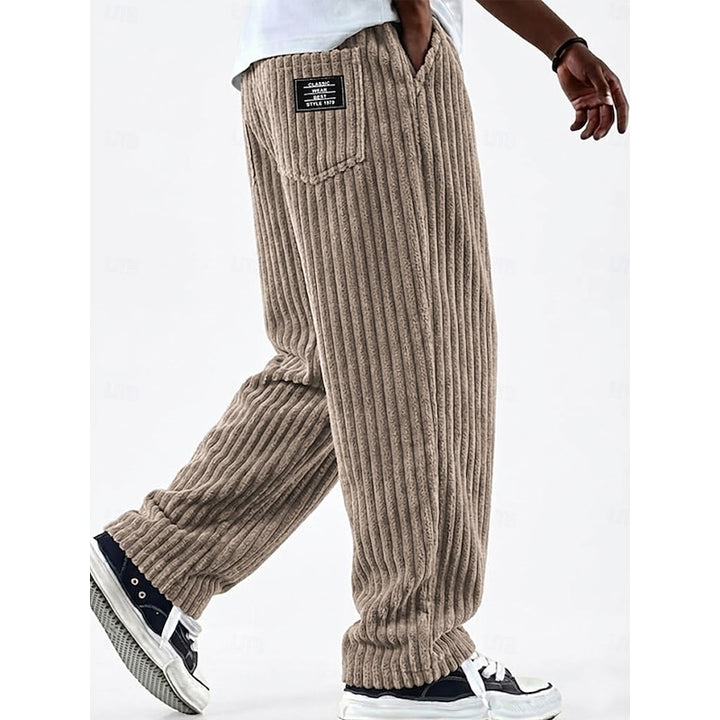 Ludwig | Lässige Straight-Leg Hose mit Rippenstruktur