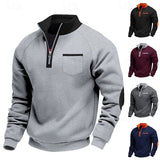 Hagen | Sportliches Stehkragen-Sweatshirt