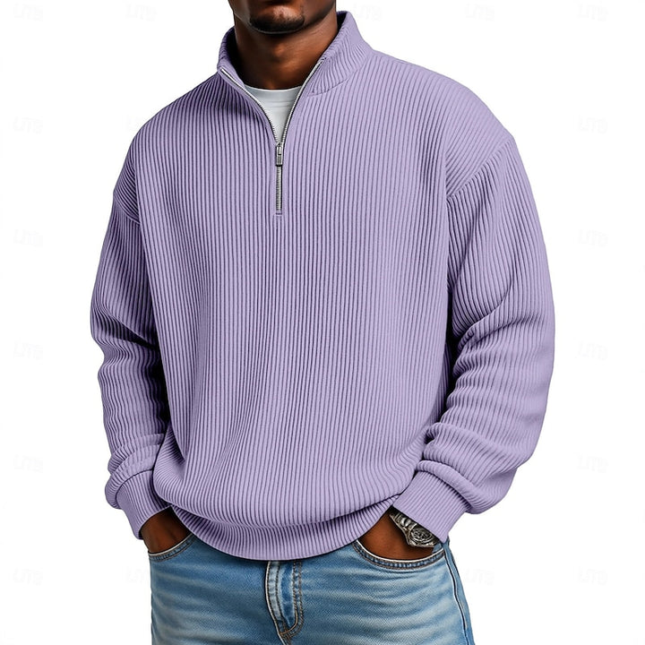 Arno | Legerer Stehkragen-Pullover