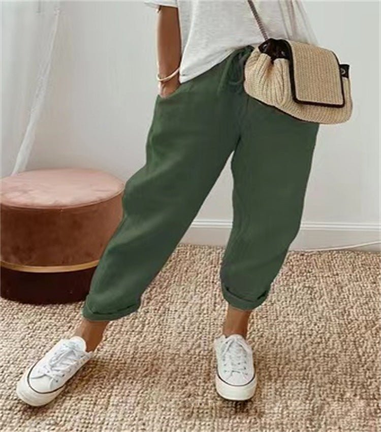 Paula | Leichte Sommerhose mit Kunstdruck