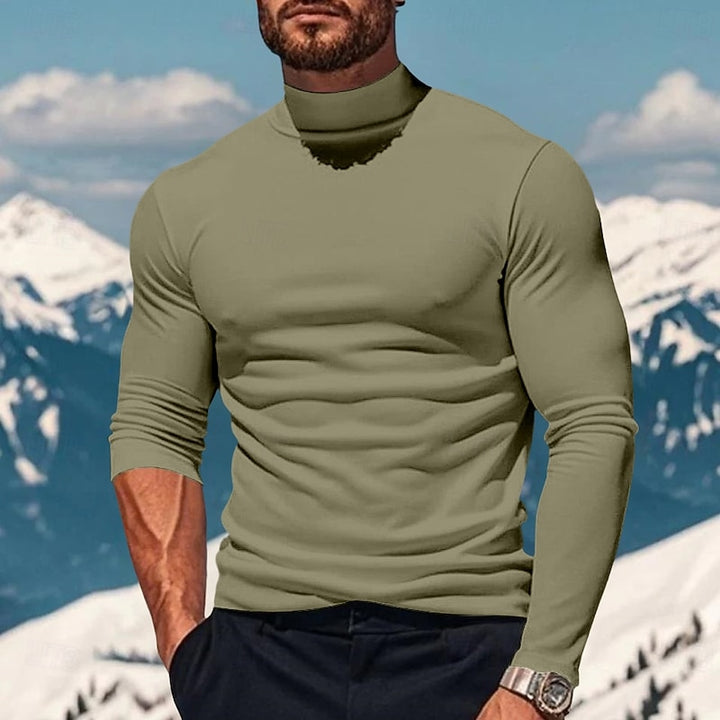 Hauke | Klassisches Langarmshirt mit Stehkragen