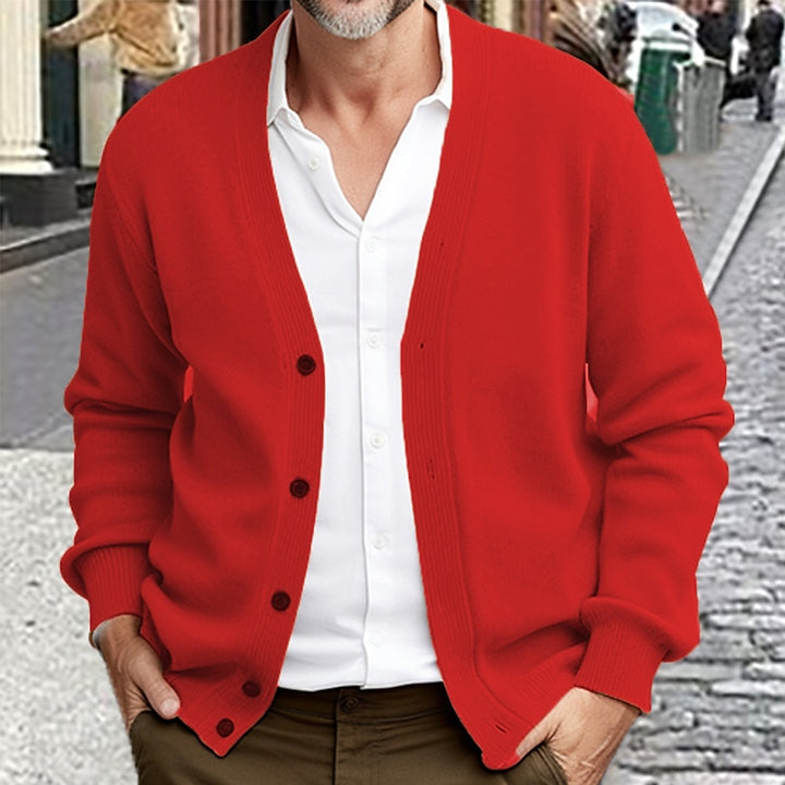 Magnus | Christmas Strickjacke mit V-Ausschnitt
