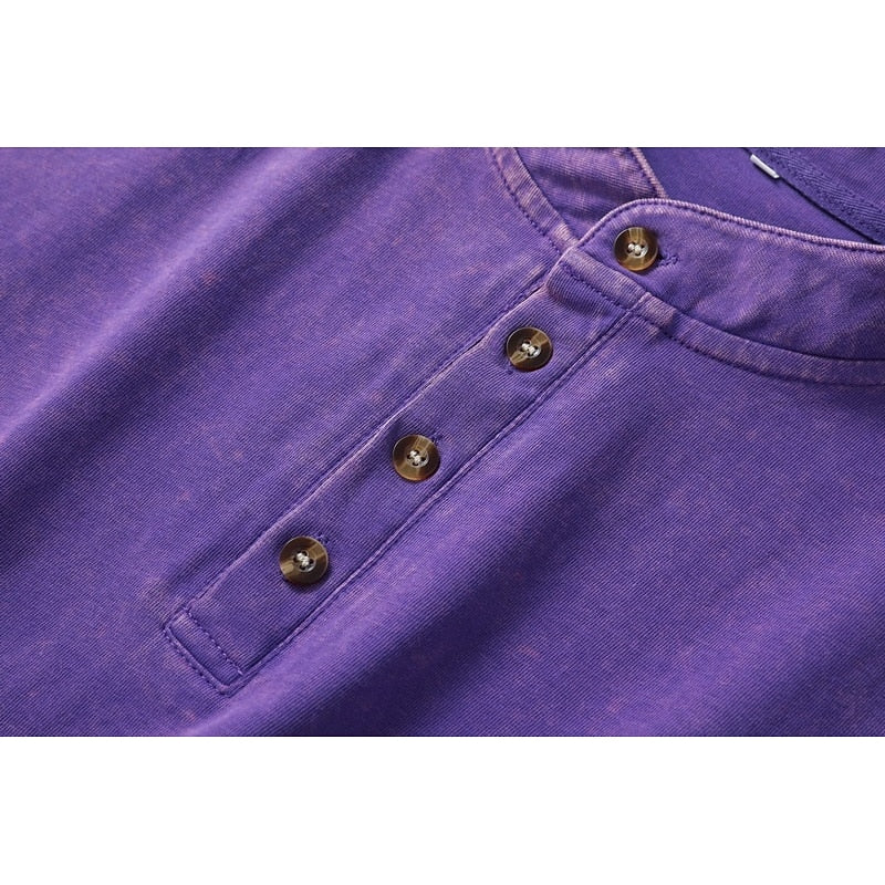 Sabine | Lässiges Henley-Shirt im Vintage-Stil