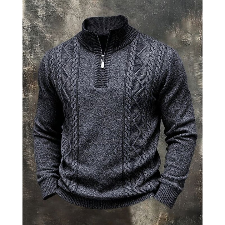 Horst | Strukturierter Zip-Pullover