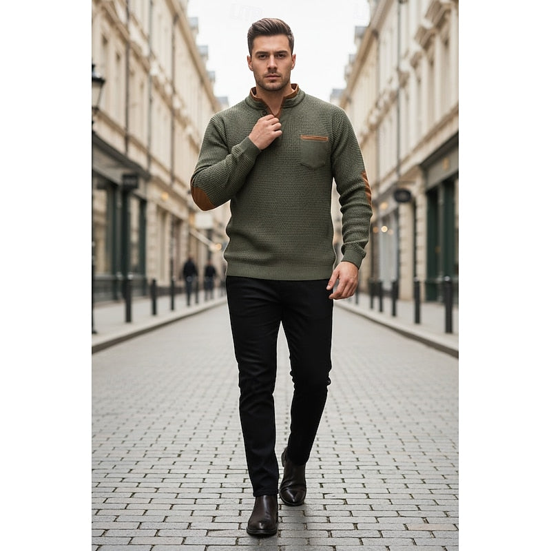 Jürgen | Sportlich-Eleganter Henley-Pullover