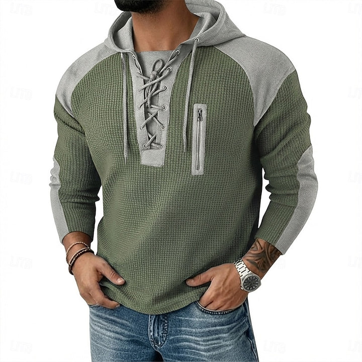 Timo | Sportlicher Kapuzenpullover mit Waffelstruktur