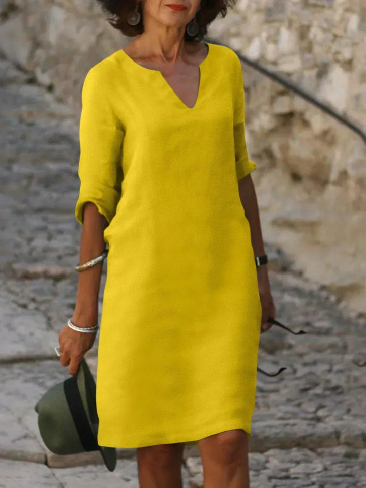 Ingrid | Elegantes Kleid mit V-Ausschnitt