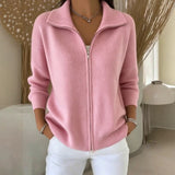 Annegret | Elegante Zip-Strickjacke