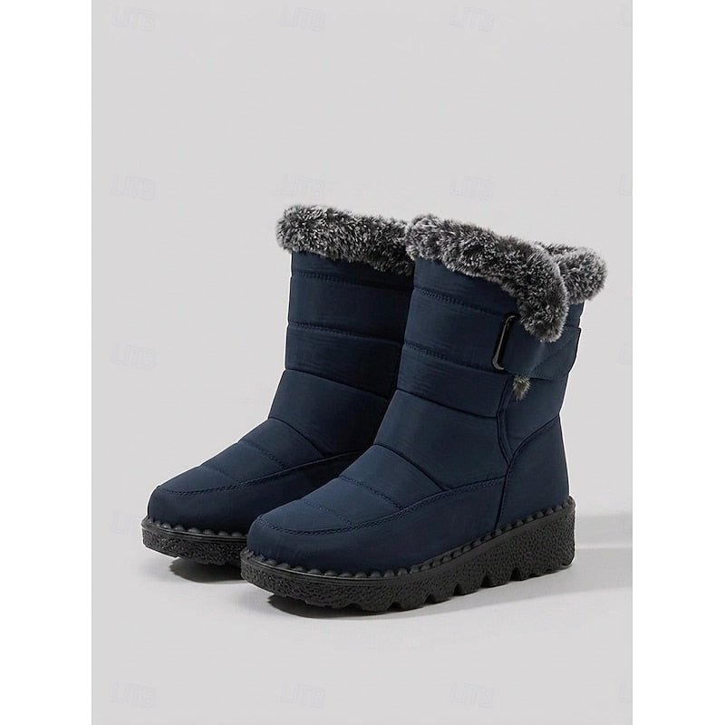 Annerose | Gefütterte Winterstiefel mit Zierschnalle