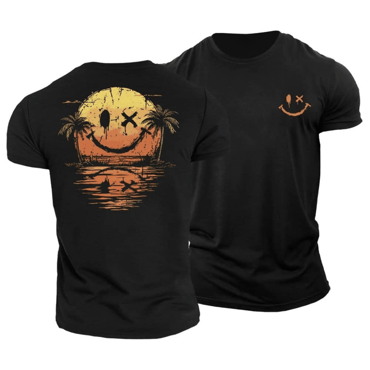 Jonas | Sommerliches Smiley-Beach T-Shirt