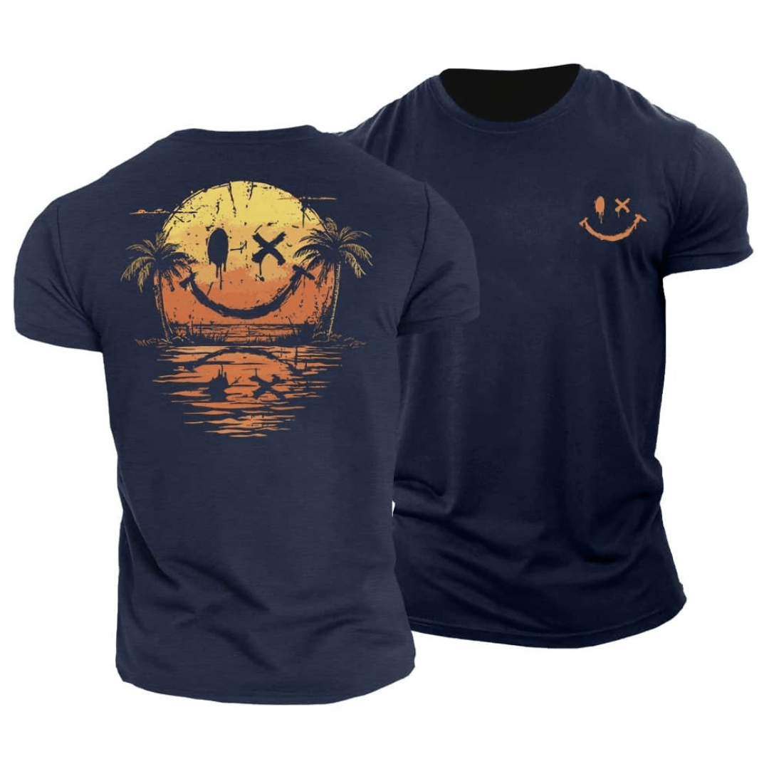 Jonas | Sommerliches Smiley-Beach T-Shirt