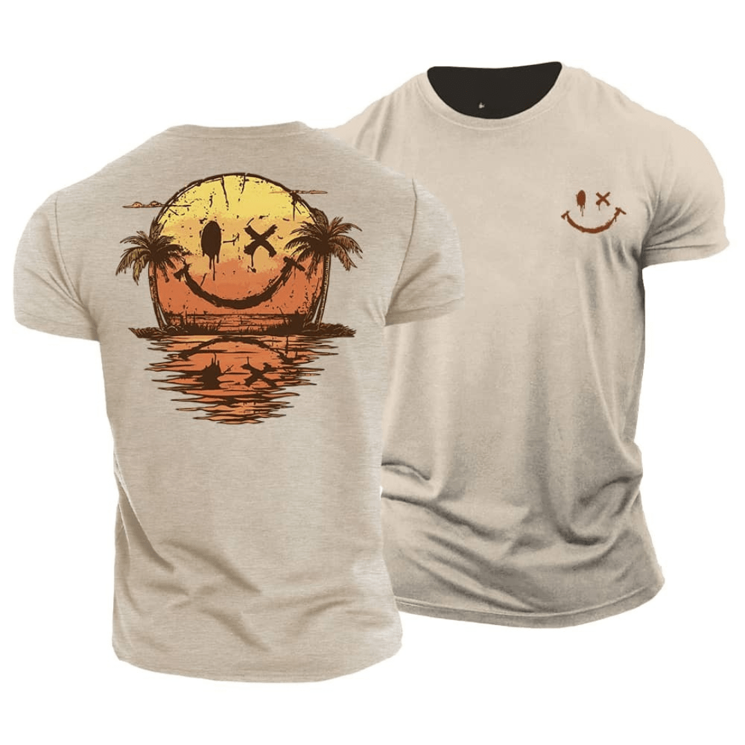 Jonas | Sommerliches Smiley-Beach T-Shirt