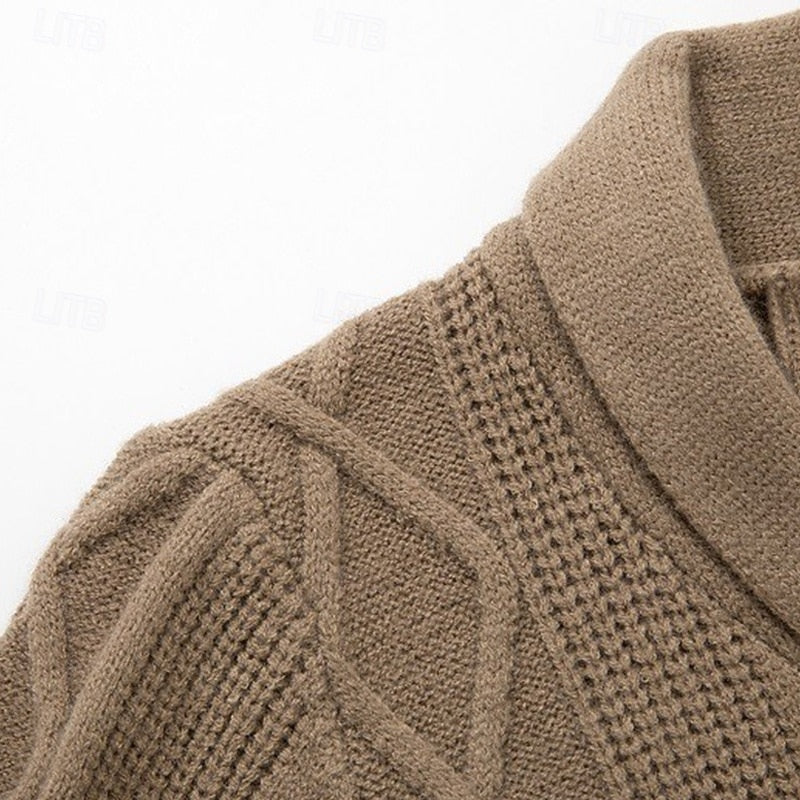 Erhard | Grobstrick-Cardigan mit Schalkragen