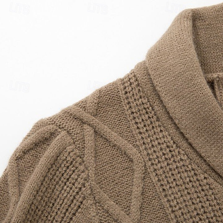 Erhard | Grobstrick-Cardigan mit Schalkragen