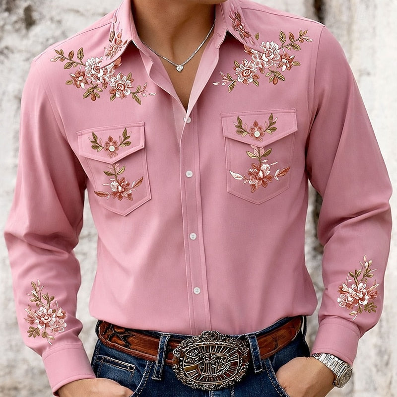 Wilhelm | Florales Western-Hemd
