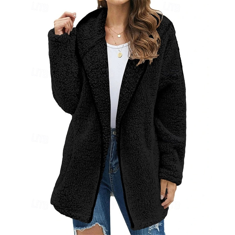 Irmgard | Kuschelige Wohlfühljacke mit Kapuze
