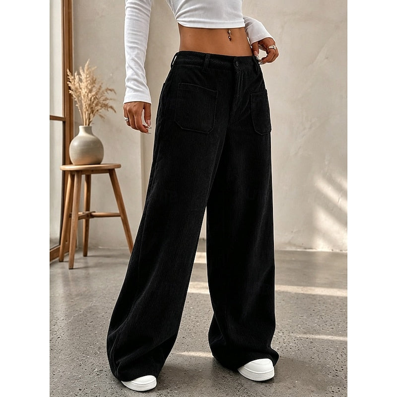 Marga | Weite Hose mit hohem Bund