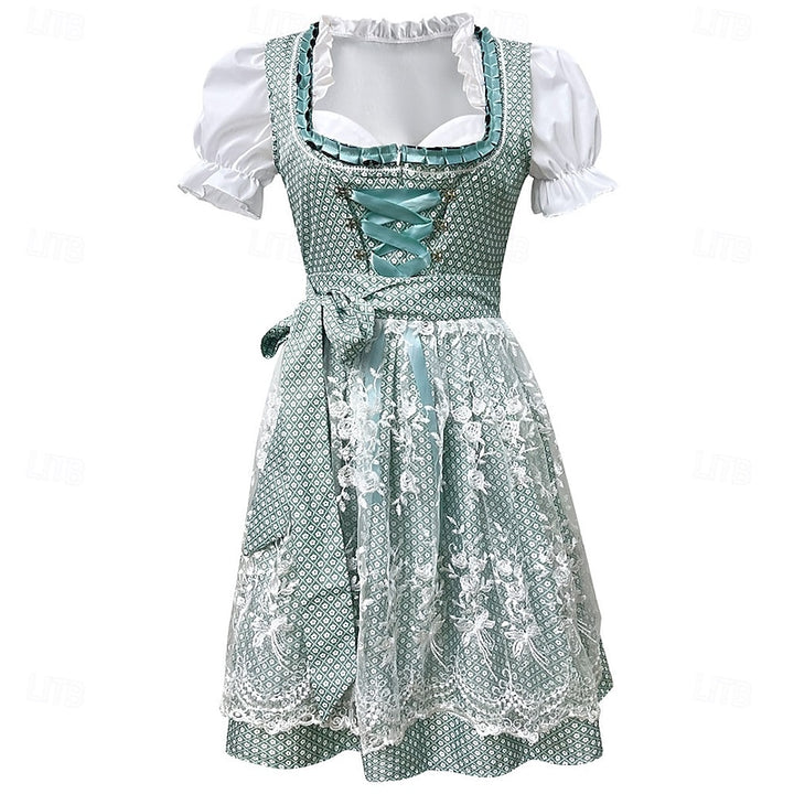 Magdalena | Festliches Oktoberfest Dirndl mit Spitzenschürze