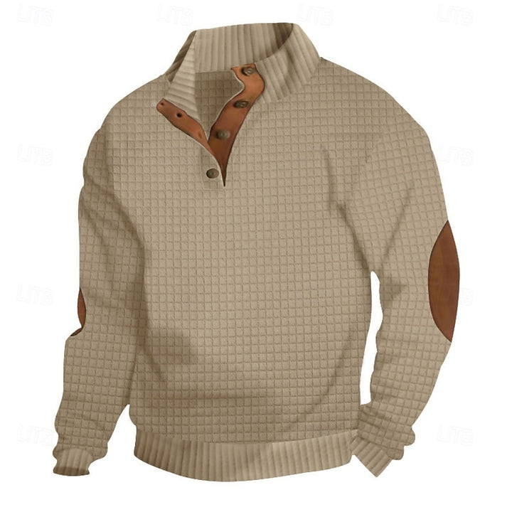 Norbert | Strukturierter Pullover mit Stehkragen