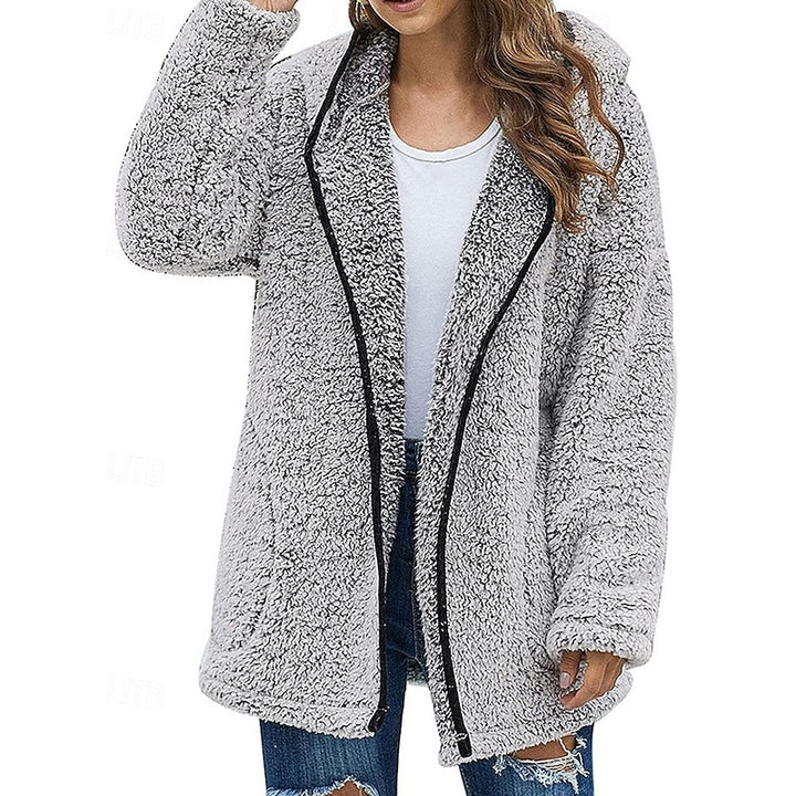 Irmgard | Kuschelige Wohlfühljacke mit Kapuze