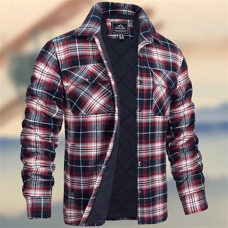 Till | Gefütterte Hemdjacke im Karo-Look