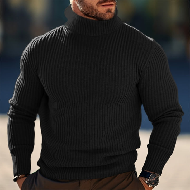Gerrit | Edler Rippstrick-Rollkragenpullover