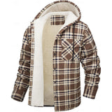 Jörg | Gefütterte Hemdjacke mit Kapuze