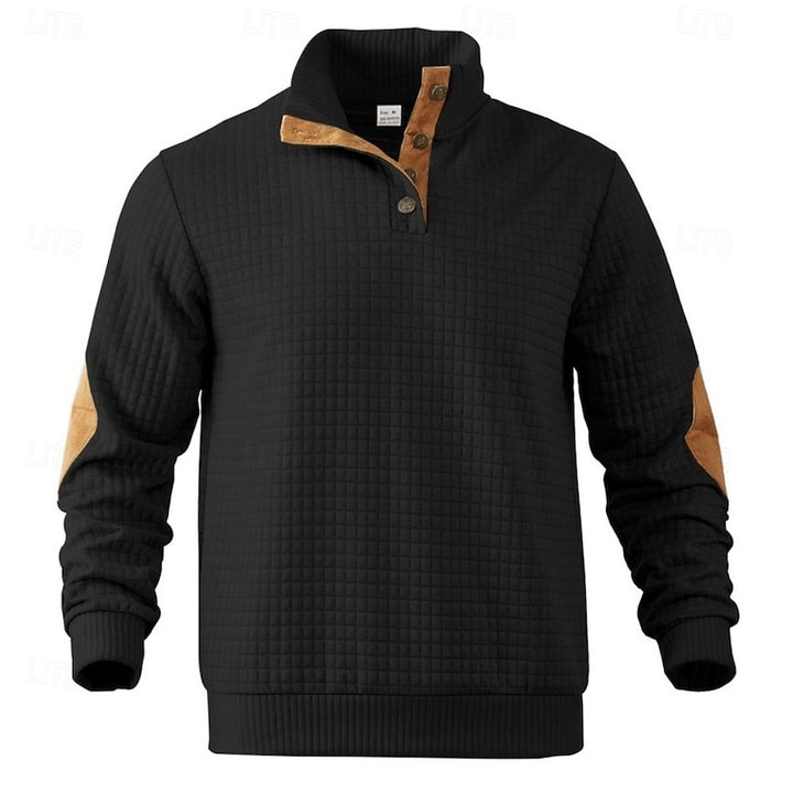Norbert | Strukturierter Pullover mit Stehkragen