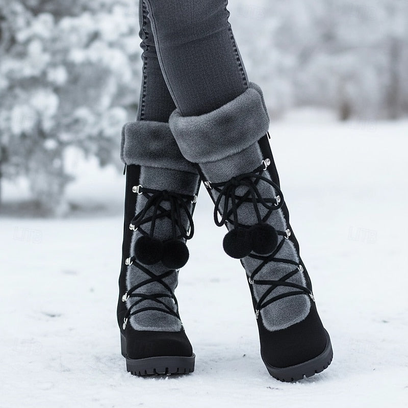 Mathilde | Warme Schnür-Winterstiefel