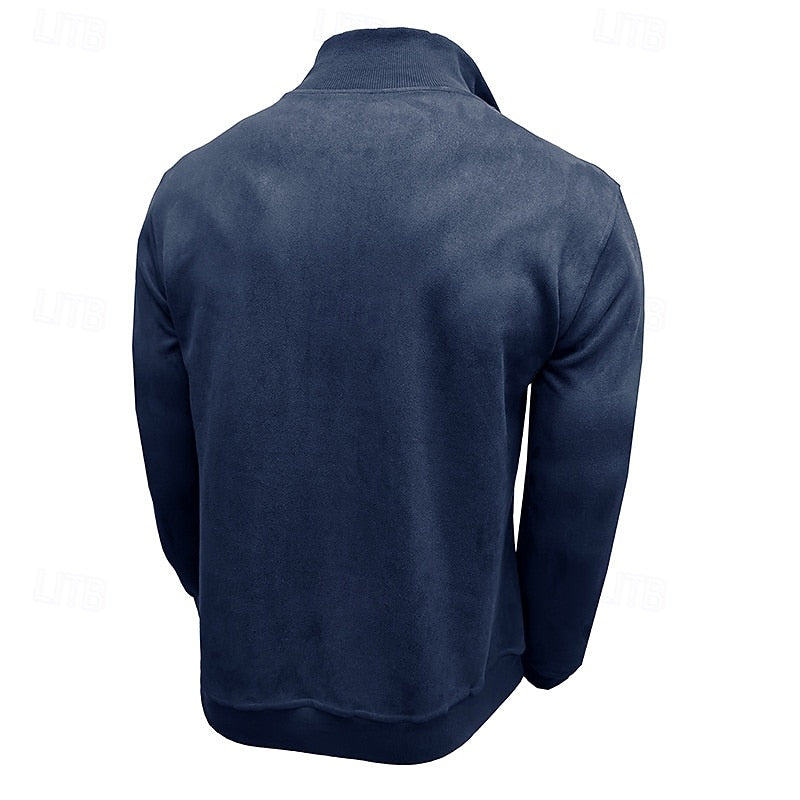 Nils | Sportliches Stehkragen-Sweatshirt