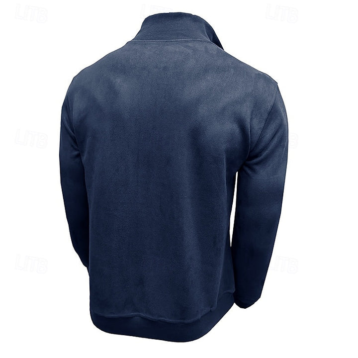 Nils | Sportliches Stehkragen-Sweatshirt