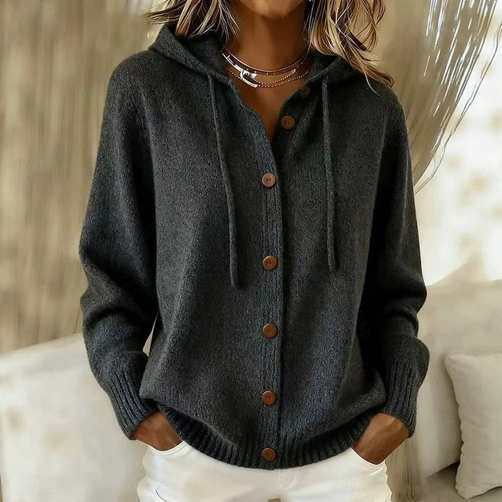 Meike | Kuschelige Kapuzen-Strickjacke