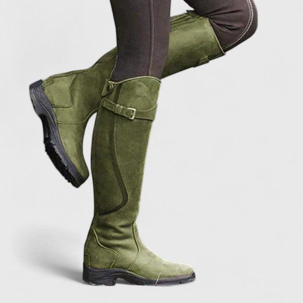 Cordula | Elegante Reitstiefel mit Schnallendetail
