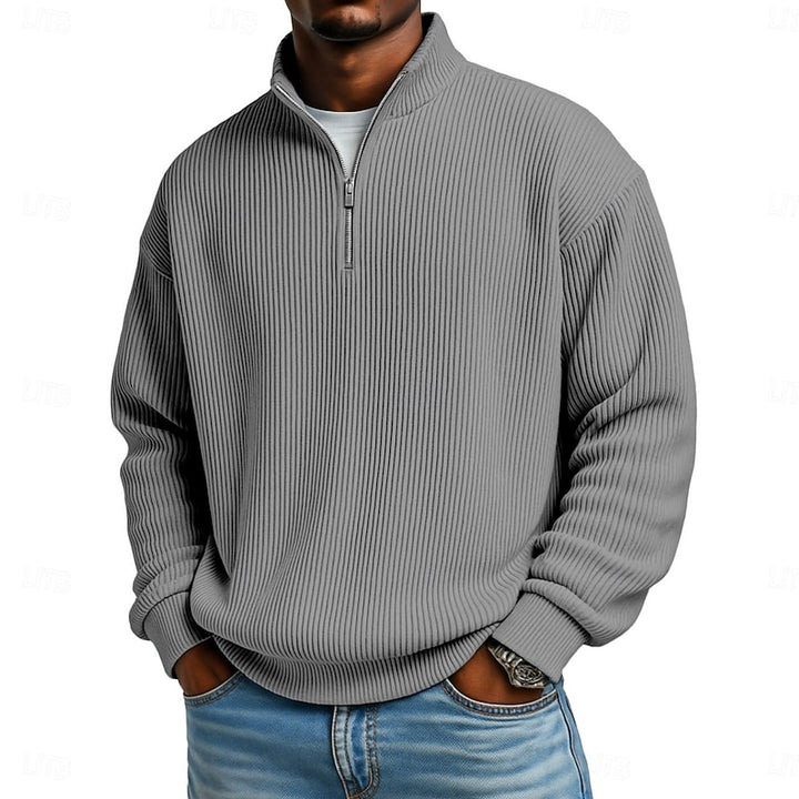 Arno | Legerer Stehkragen-Pullover