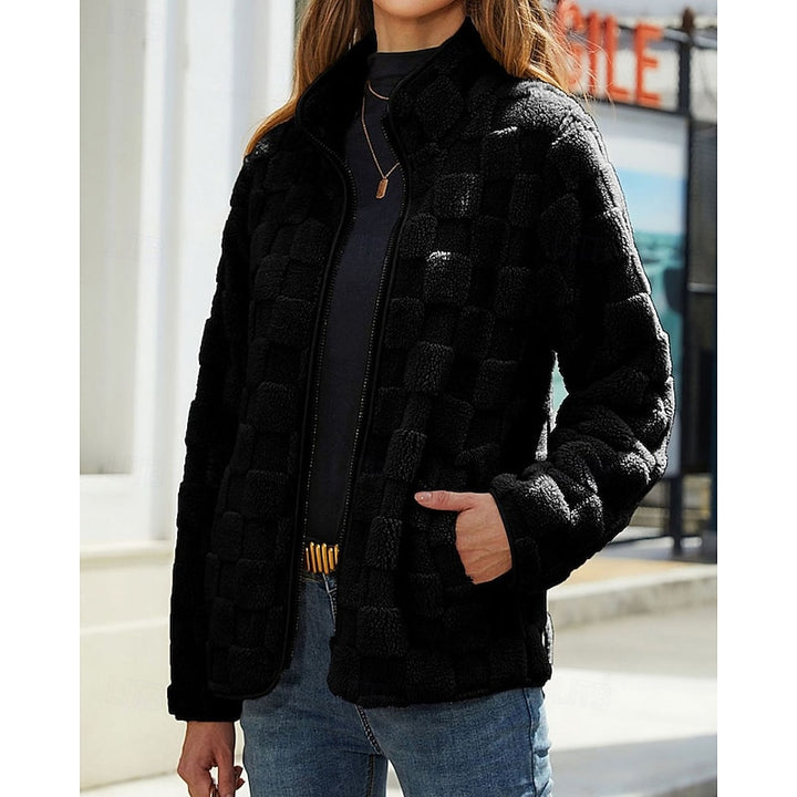 Ute | Kuschelige Stehkragen-Jacke