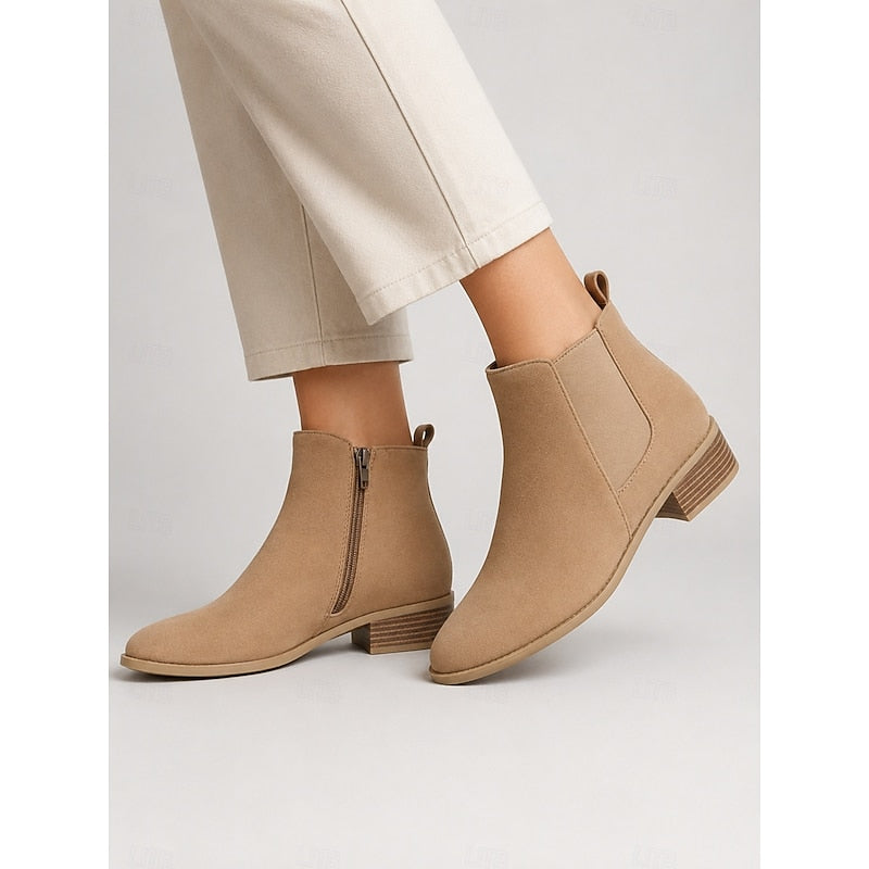 Rosemarie | Elegante Chelsea-Stiefeletten mit Blockabsatz