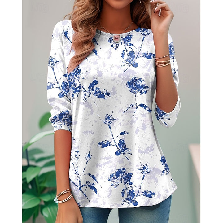 Marlis | Blumiges Langarm-Shirt