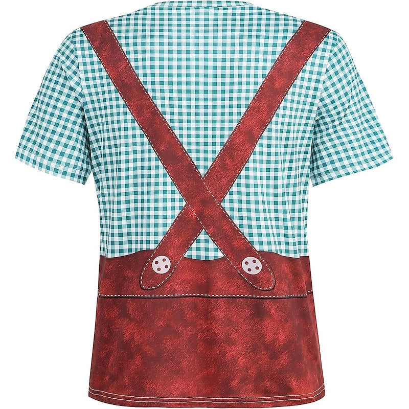 Sepp | Bayerisches Oktoberfest T-Shirt im Lederhosen-Look