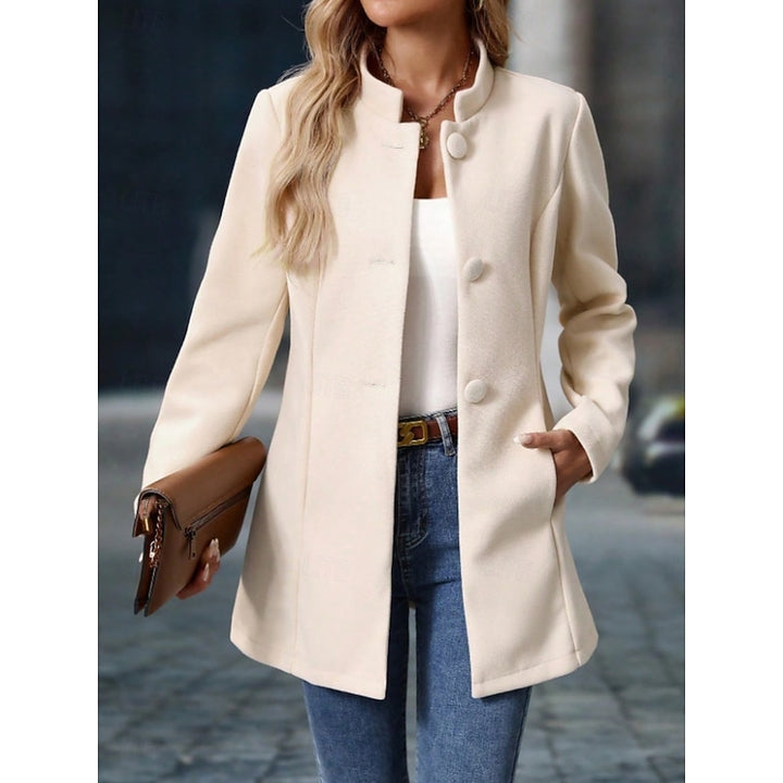 Wenke | Elegante Kurzmantel-Jacke mit Stehkragen