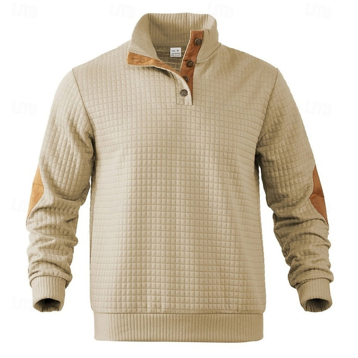 Norbert | Strukturierter Pullover mit Stehkragen