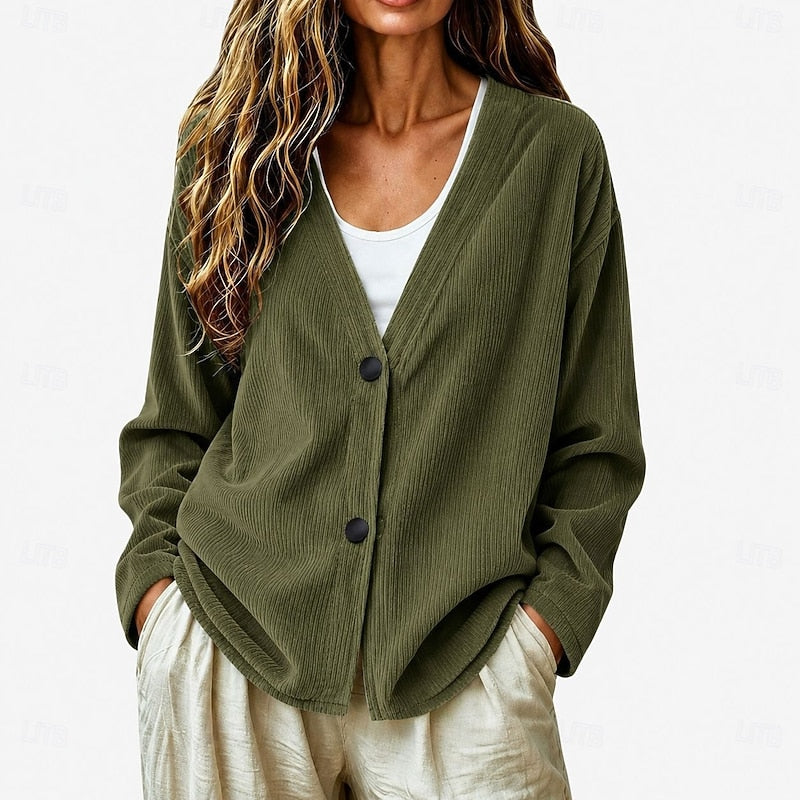 Carina | Softer Strick-Cardigan mit V-Ausschnitt