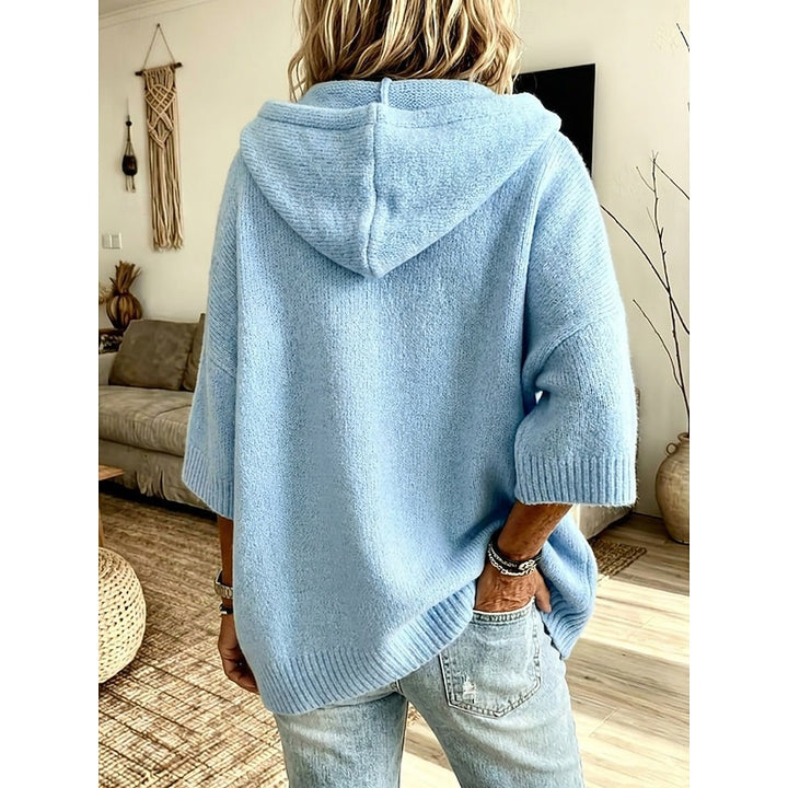 Merle | Kuschelige Kapuzen-Strickjacke