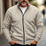 Meinhard | Sportlich-eleganter Zip-Cardigan mit Stehkragen